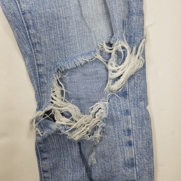 Current elliot Jeans Sz 26 The Fling Destroy Slim Straight Light Wash - Picture 4 of 8